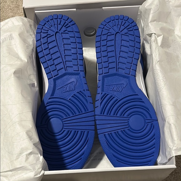 Nike Dunk Low Blue and White Sneakers - Picture 3 of 5